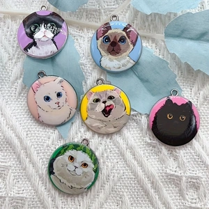 Jewelry Making Diy - 10 stuks cartoon dier kat emaille