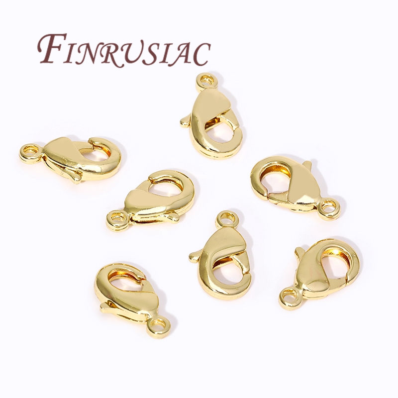 Jewelry Making Parts - 18K vergulde kreeftgespen voor armbanden, veergespen