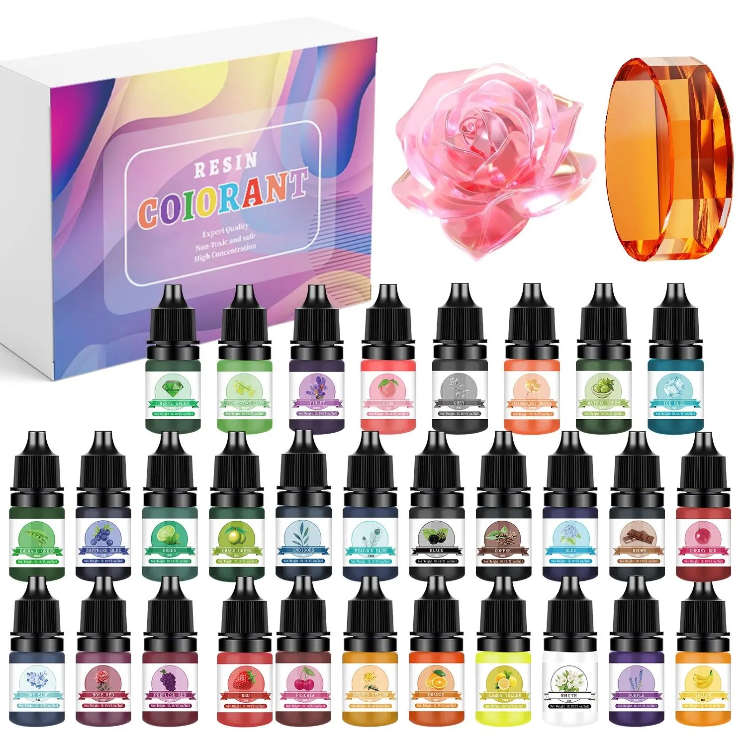 Jewelry Making Course - 30 Kleuren 5 ml Epoxyhars Pigment