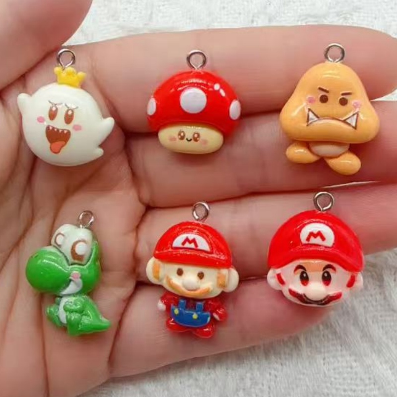 Jewelry Making Diy - 10 stuks hars cartoon hangers, DIY