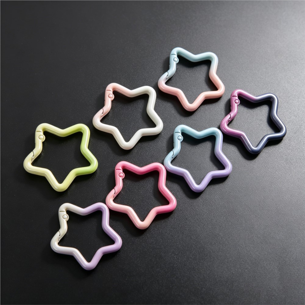 Jewelry Making Parts - 5 STKS Gradiënt Stervorm Lente Ringsluiting