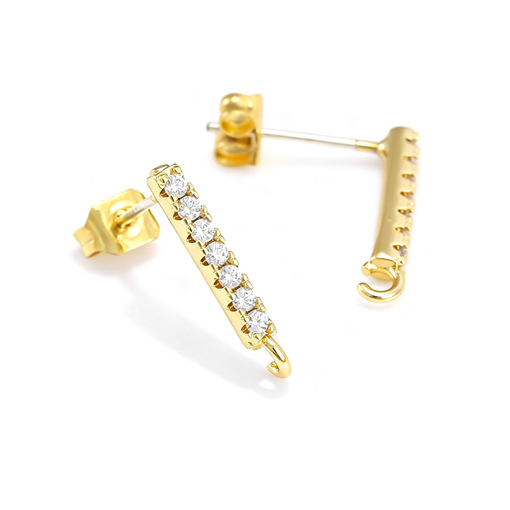 18K goudkleurig messing rechth - Jewelry Making Earring Supplies recensie en prijs