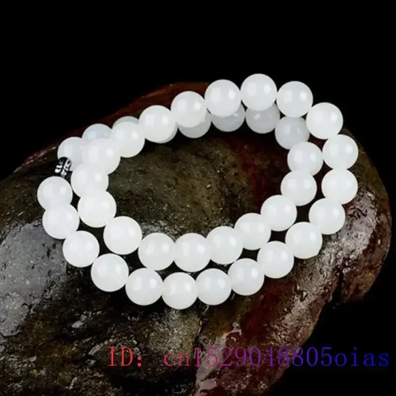 Witte Jade Kralen Ketting Kral - Jewelry Making Parts recensie en prijs