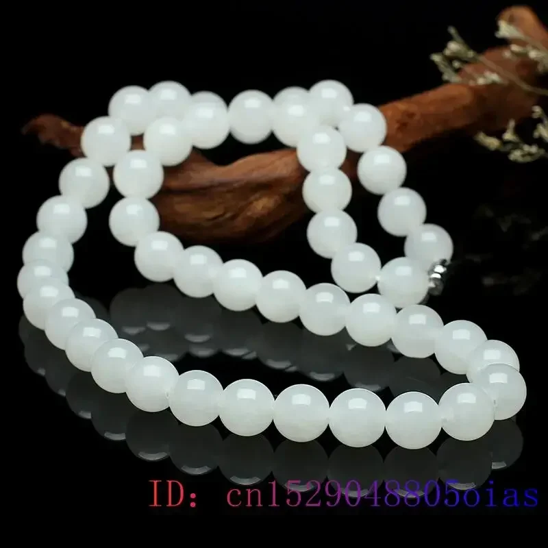 Witte Jade Kralen Ketting Kral - Jewelry Making Parts recensie en prijs