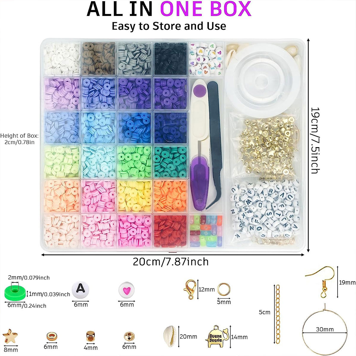 6000 stuks 24 kleuren platte r - Jewelry Making Course recensie en prijs