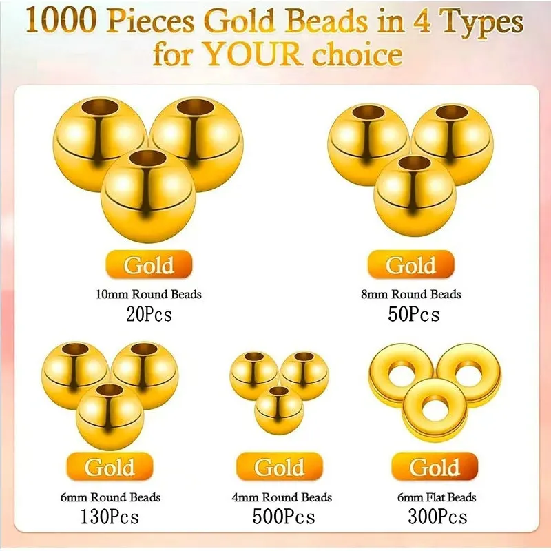 1000 stks Gouden Spacer Kralen - Jewelry Making Course recensie en prijs