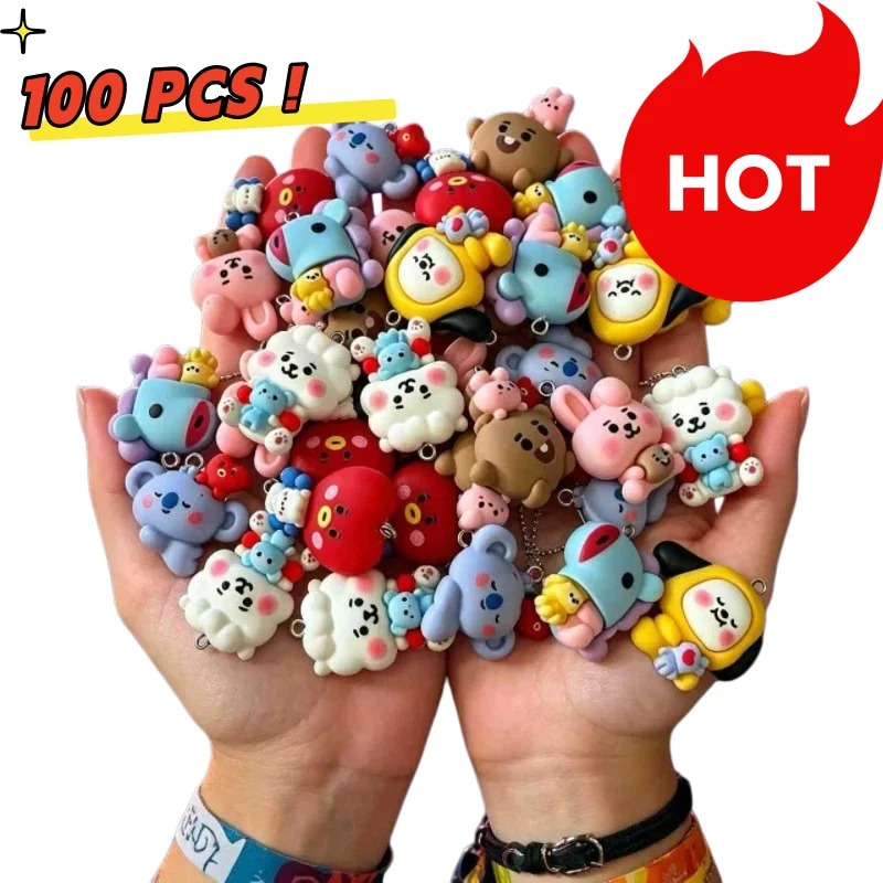 7 stks BT21 Hars Cartoon Charm - Jewelry Making Parts recensie en prijs