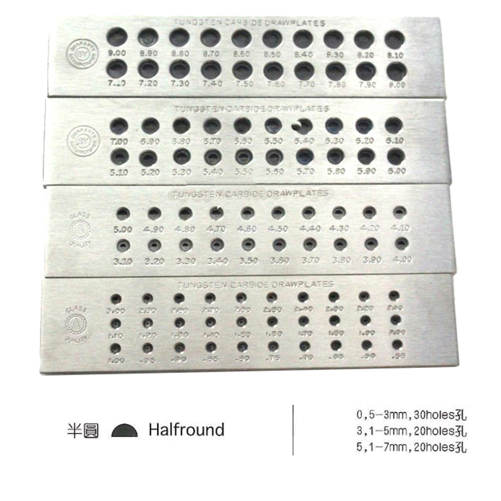 Half Ronde Hardmetaal Drawplat - Jewelry Making Drawing recensie en prijs