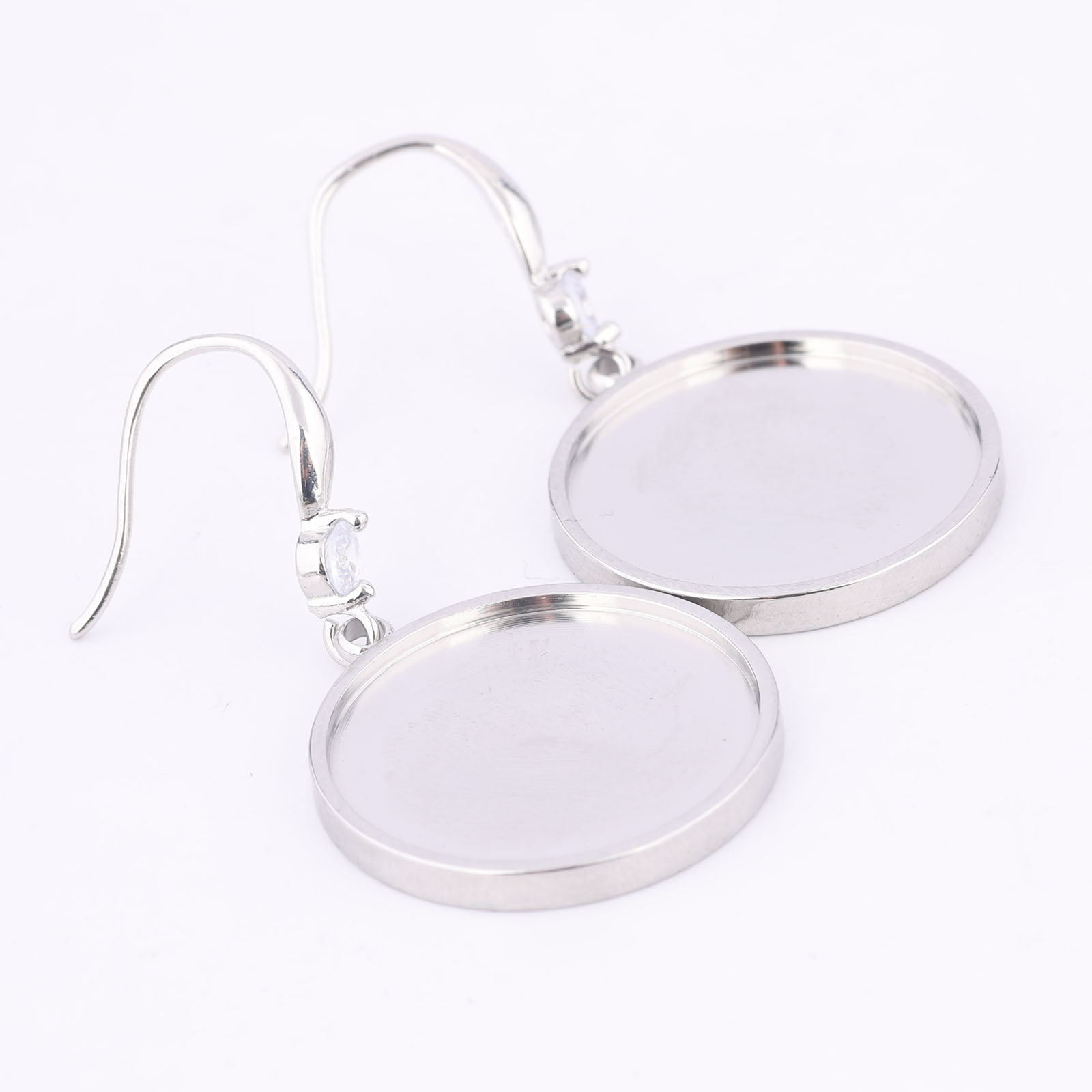 6pcs Rvs Fit 20mm Cabochon Oor - Jewelry Making Stones recensie en prijs