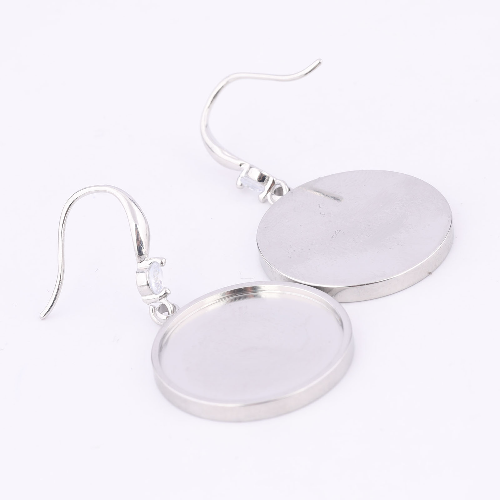 6pcs Rvs Fit 20mm Cabochon Oor - Jewelry Making Stones recensie en prijs