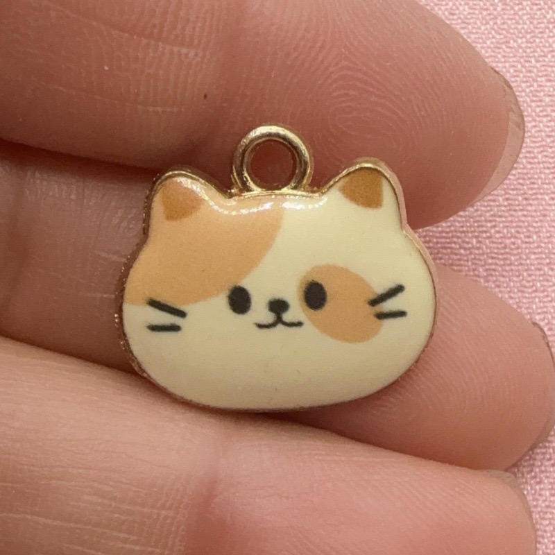 12 stuks bedrukte kattenkop le - Jewelry Making Diy recensie en prijs