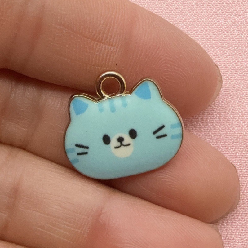 12 stuks bedrukte kattenkop le - Jewelry Making Diy recensie en prijs