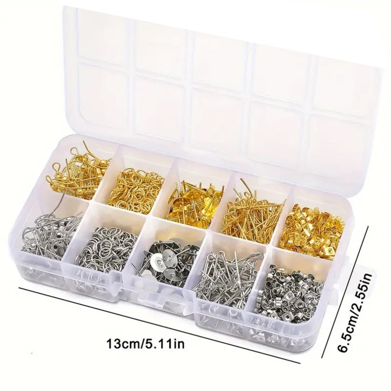 1 Set Box Oorhaak Enkele lus O - Jewelry Making Organizer Box recensie en prijs